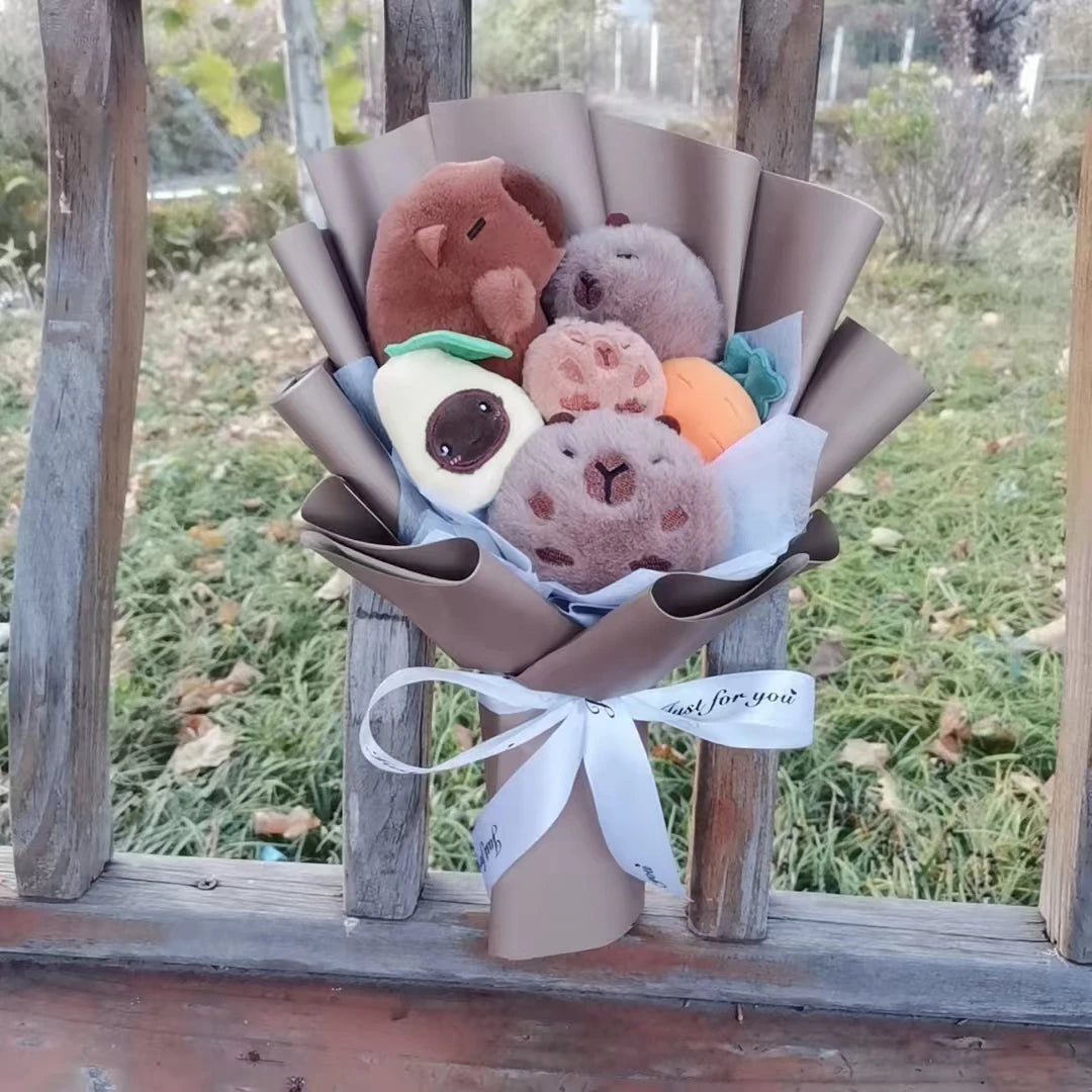 Bouquet de Peluches Capybara Kawaii
