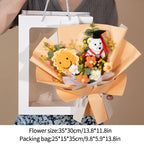 Bouquet de Tournesols au Crochet avec Guirlande Lumineuse