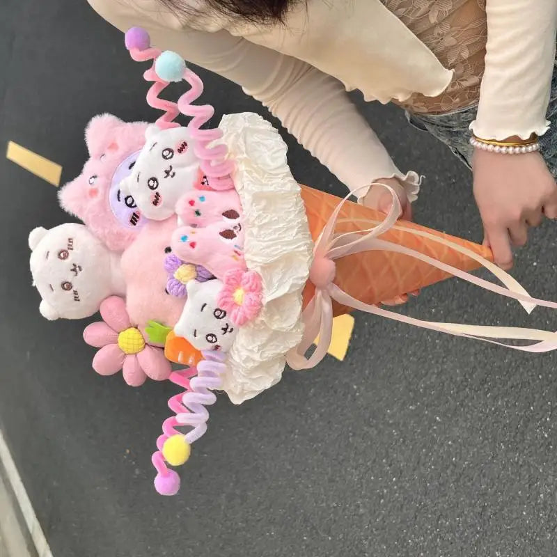 Bouquet Cornet de Glace Kawaii – Petites Peluches