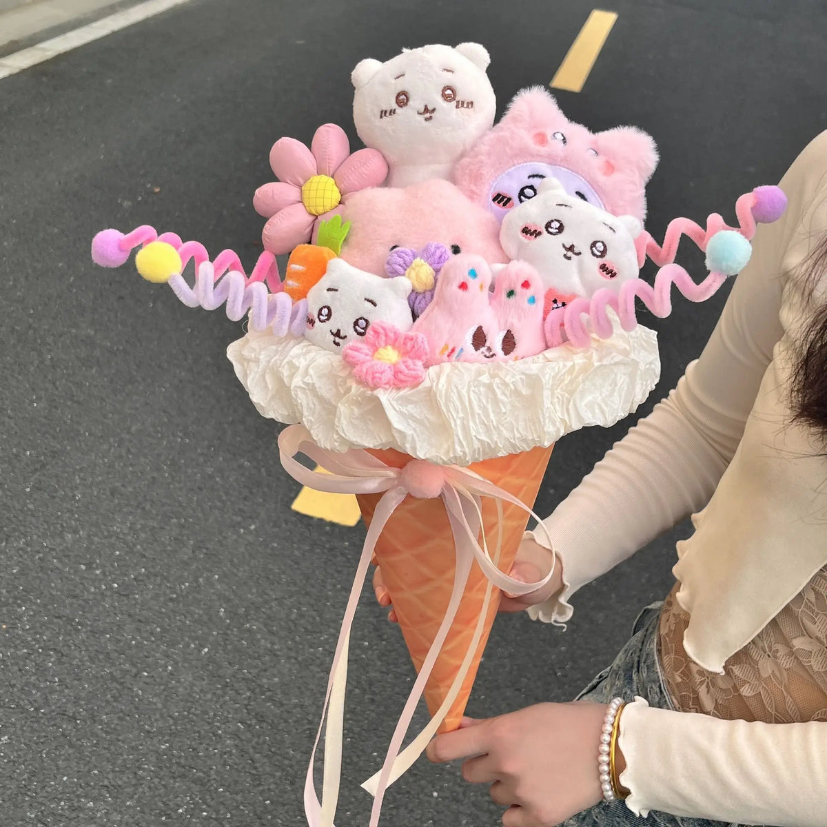 Bouquet Cornet de Glace Kawaii – Petites Peluches