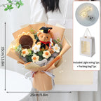Bouquet de Tournesols au Crochet avec Guirlande Lumineuse