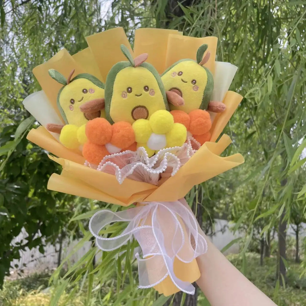 Bouquet peluche bubble tea et avocat kawaii - vue 5