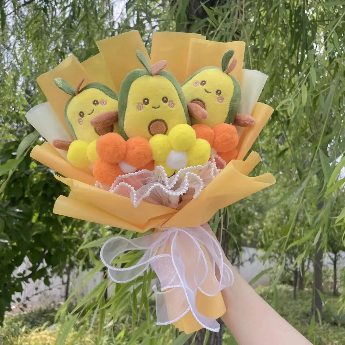 Bouquet peluche bubble tea et avocat kawaii - vue 5