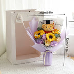Bouquet de Tournesols au Crochet avec Guirlande Lumineuse