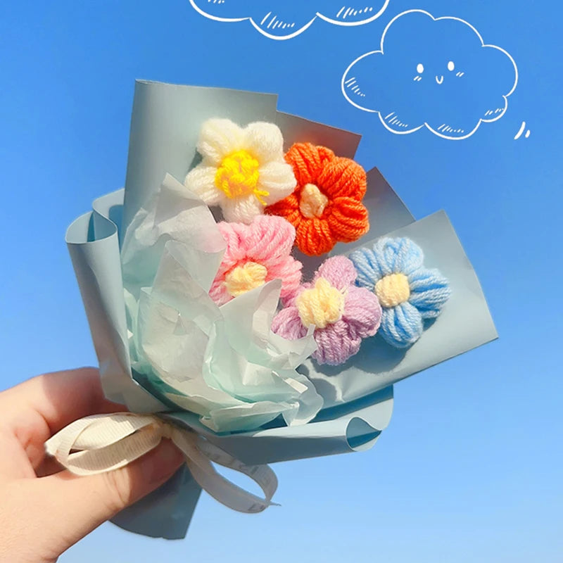 Mini Bouquet Kawaii au Crochet
