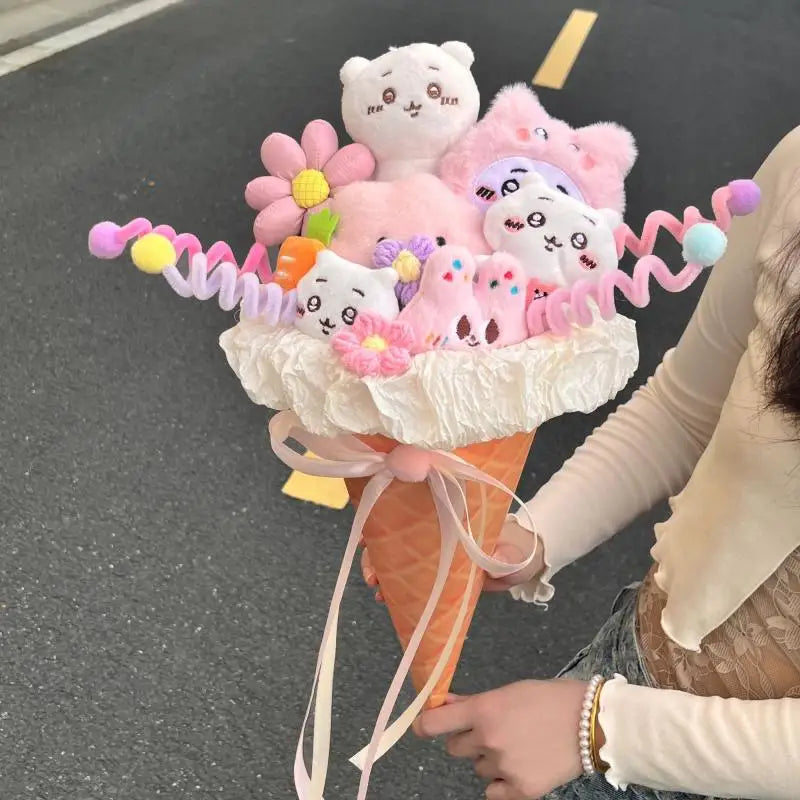 Bouquet Cornet de Glace Kawaii – Petites Peluches